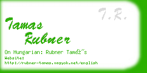 tamas rubner business card